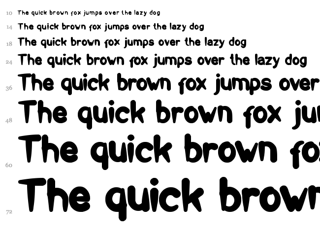 Take And Give font waterfall